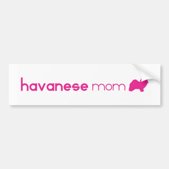 Havanese Mum Bumper Sticker (Front)