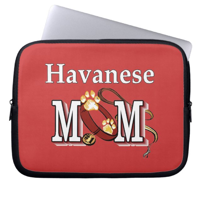 Havanese Mum Laptop Sleeve (Front)