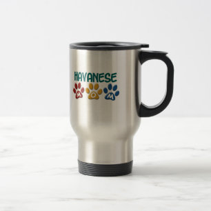 HAVANESE Mum Paw Print 1 Travel Mug