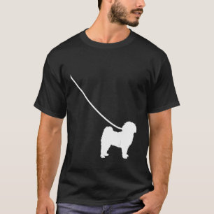 Havanese on a Leash Dog Mom Dad Pet Cute Puppy T-Shirt