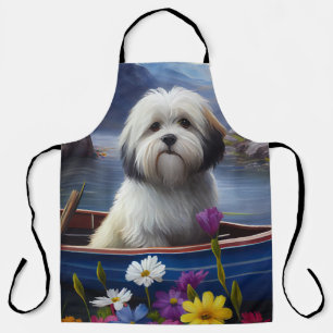 Havanese on a Paddle: A Scenic Adventure Apron