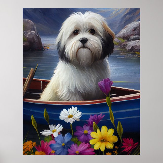 Havanese on a Paddle: A Scenic Adventure Poster (Front)