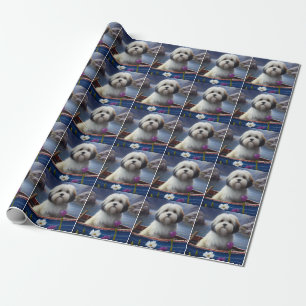 Havanese on a Paddle: A Scenic Adventure Wrapping Paper