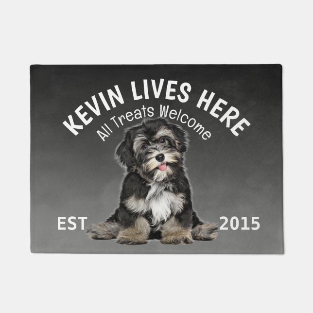 Havanese Personalised Dog Lover  Doormat (Front)