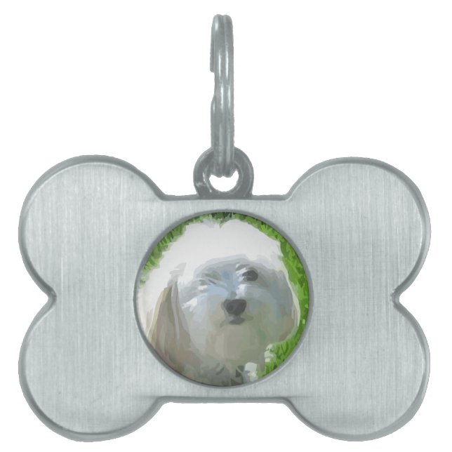 Havanese Pet Name Tag (Front)