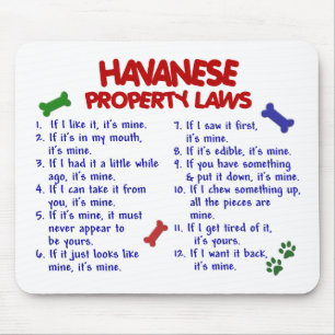HAVANESE Property Laws 2 Mouse Mat