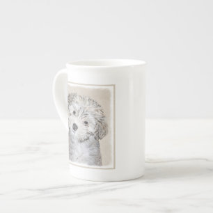 Havanese Puppy Painting - Cute Original Dog Art Bone China Mug