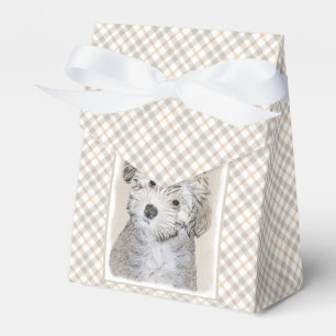 Havanese Puppy Painting - Cute Original Dog Art Favour Box