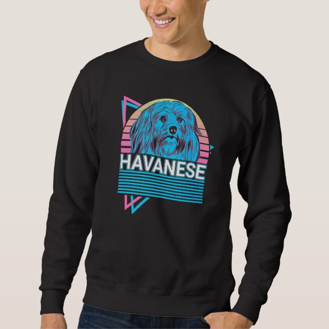 Havanese Retro   Sweatshirt (Front)