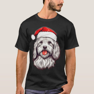 Havanese Santa Hat Christmas Dog Lovers Gift Mum T-Shirt