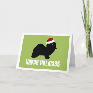 Havanese Santa Hat Holiday Card