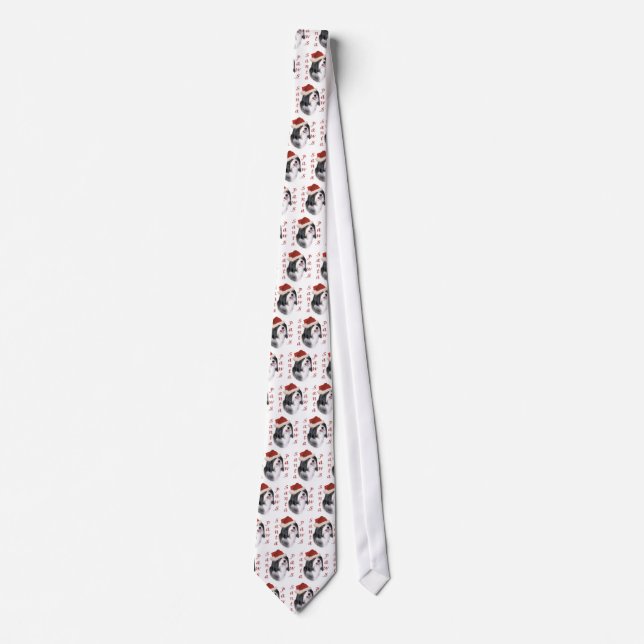 Havanese Santa Paws Tie (Front)