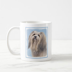 Havanese (Silver) Painting - Cute Original Dog Art Coffee Mug