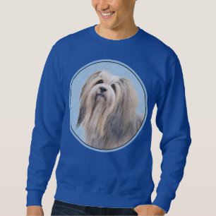 Havanese (Silver) Painting - Cute Original Dog Art Sweatshirt