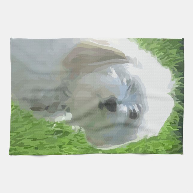 Havanese Tea Towel (Horizontal)