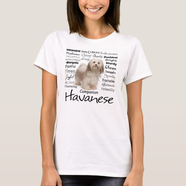 Havanese Traits T-Shirt (Front)