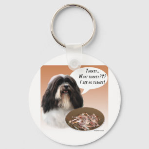 Havanese Turkey Key Ring