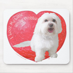 Havanese Valentine's Day Mouse Mat