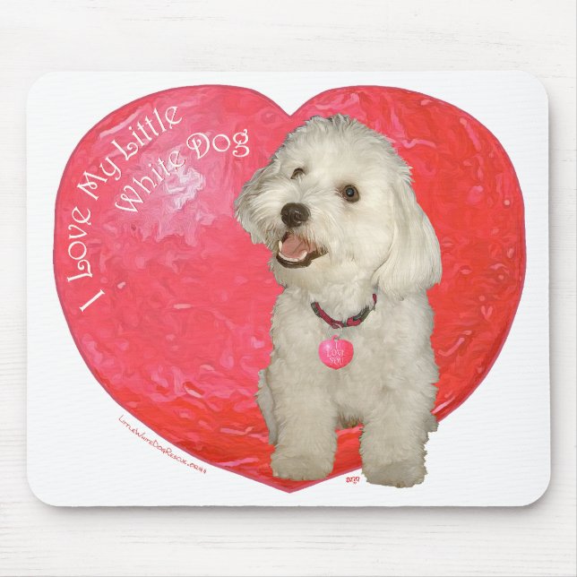 Havanese Valentine's Day Mouse Mat (Front)