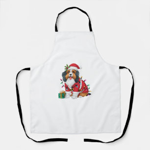 Havanese Xmas Lighting Santa Havanese Dog Christma Apron