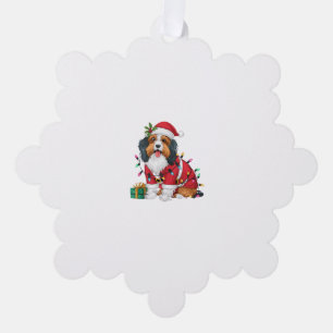 Havanese Xmas Lighting Santa Havanese Dog Christma Tree Decoration Card