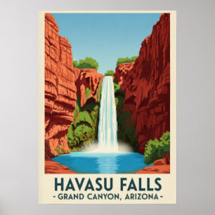 Havasu Falls Grand Canyon Arizona V01 Poster