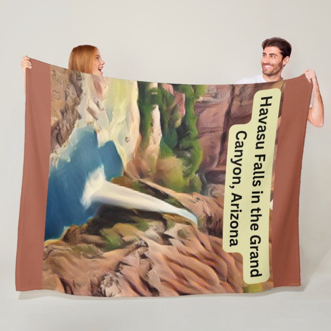 Havasu Falls is a stunning waterfall located withi Fleece Blanket (In Situ)