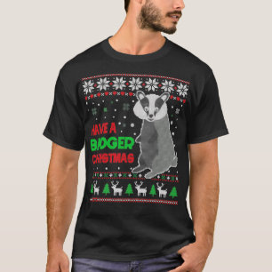 Have A Badger Christmas Gifts Ugly Sweater