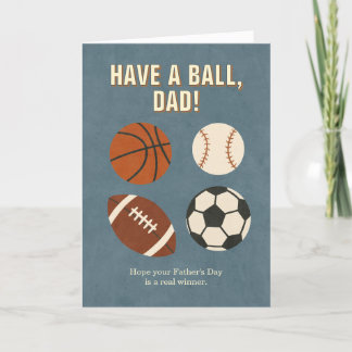 Have a Ball, Dad! Sports-Themed Father's Day Card