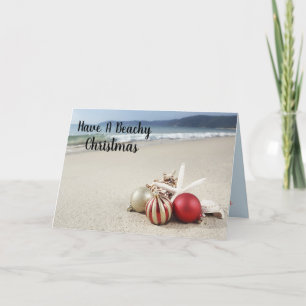 Have A Beachy Christmas Holiday Card