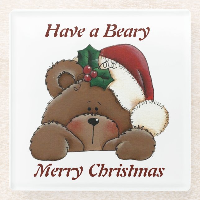 Have A Beary Christmas Coaster (Front)