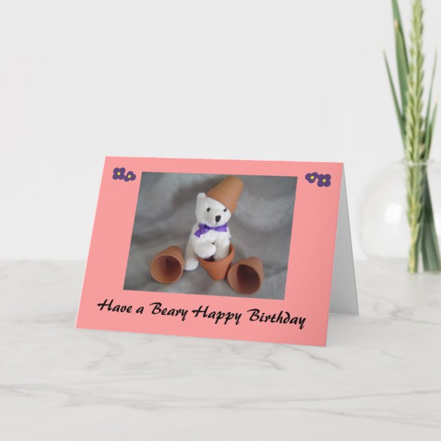 Have a Beary Happy Birthday Card (Front)