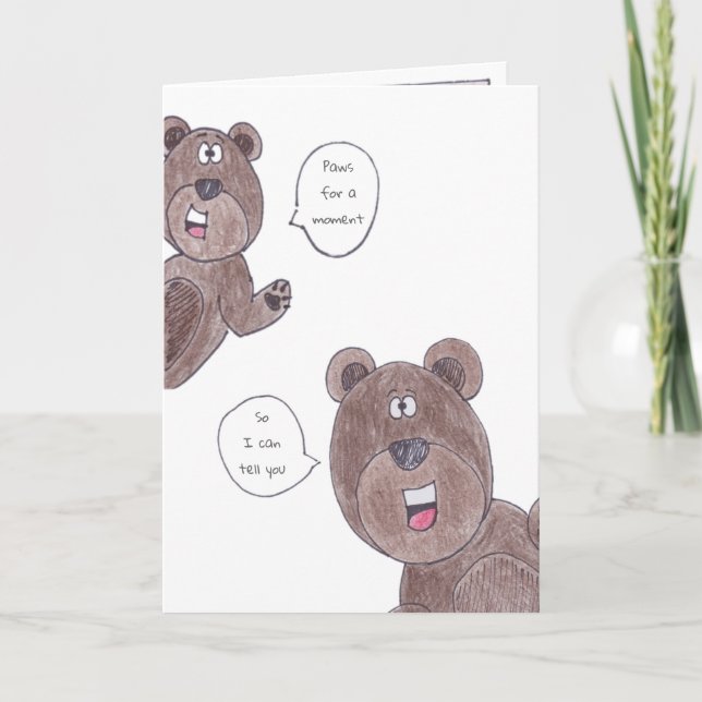 Have a Beary Happy Birthday Card (Front)