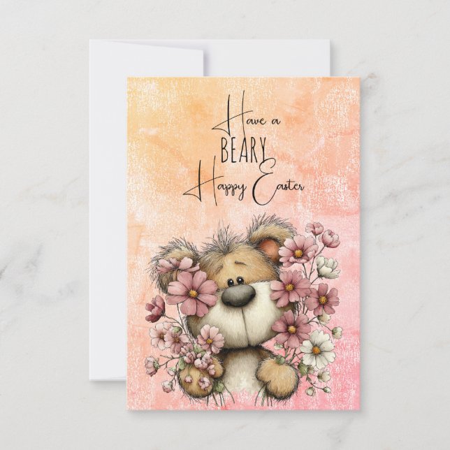 Have a BEARY Happy Easter  Card (Front)