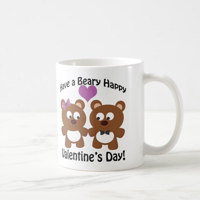 Have a Beary Happy Valentine's Day! Coffee Mug (Right)
