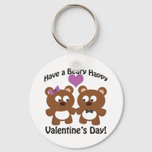 Have a Beary Happy Valentine's Day! Key Ring