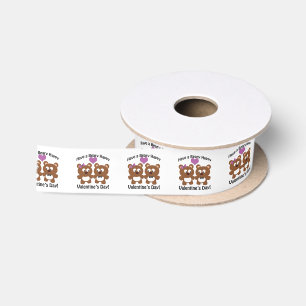 Have a Beary Happy Valentine's Day! Satin Ribbon