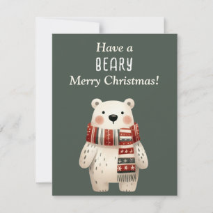 Have a Beary Merry Christmas!  Invitation