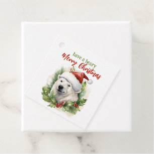 Have A Beary Merry Christmas Polar Bear Funny Favour Tags