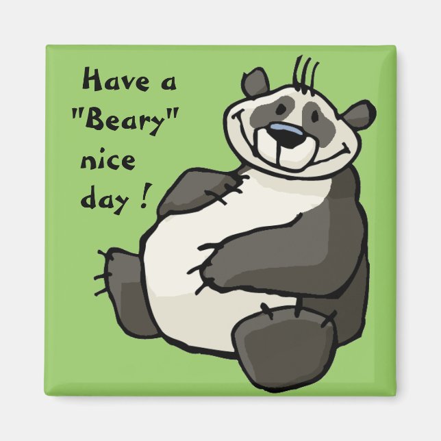Have a beary nice day magnet (Front)