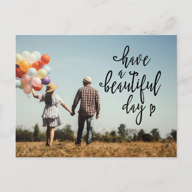 have a beautiful day, photo card (Front)