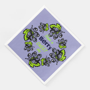 Have a Berry Sweet Day Blueberry Napkin