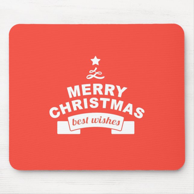 Have a Blessed Merry Christmas Best Wishes Mouse Mat (Front)
