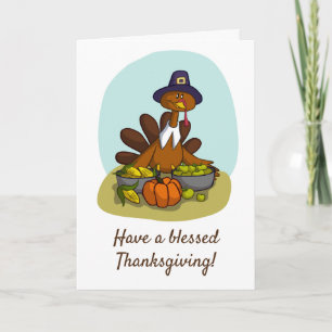 Have A Blessed Thanksgiving Thank You Card