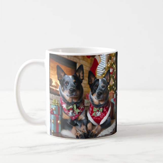 Have a Blue Heeler Christmas! Coffee Mug (Left)
