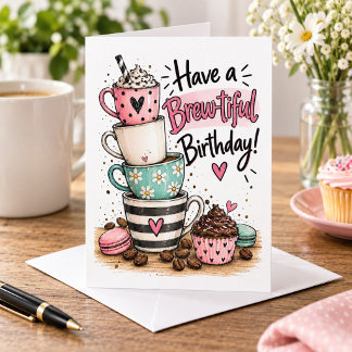 Have a Brew-tiful Birthday Card