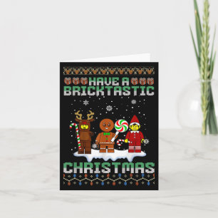 Have A Bricktastic Christmas Building Bricks Ugly Card