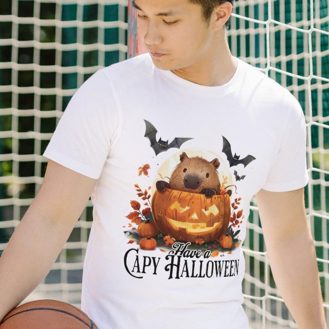Have a Capy-Halloween Capybara Halloween Funny  T-Shirt (Creator Uploaded)