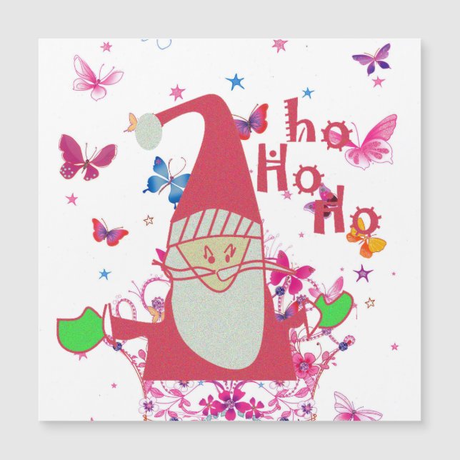 Have a Colourful Hohoho Lovely Christmas Butterfly (Front)