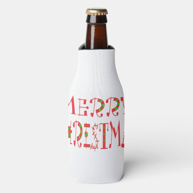 Have a Colourful Nice Christmas Day With Compassio Bottle Cooler (Bottle Front)